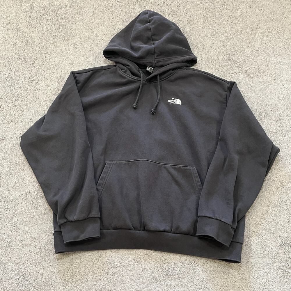 The North Face Black Pullover Hoodie Logo Circular Sweatshirt Men’s Medium